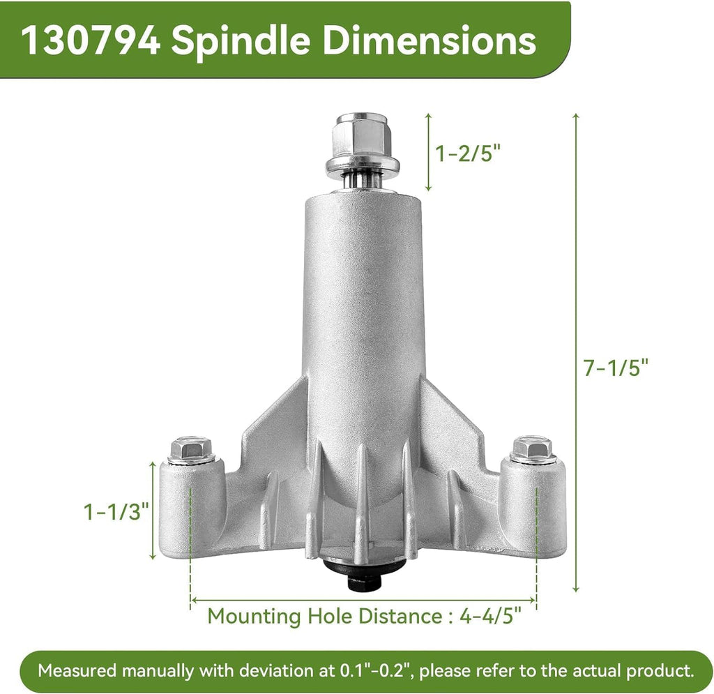 130794 Spindle Assembly, 128285 Spindle Compatible with AYP/Hu/Craftsman LT1000 Riding Mower, LT2000 Lawn Mower with