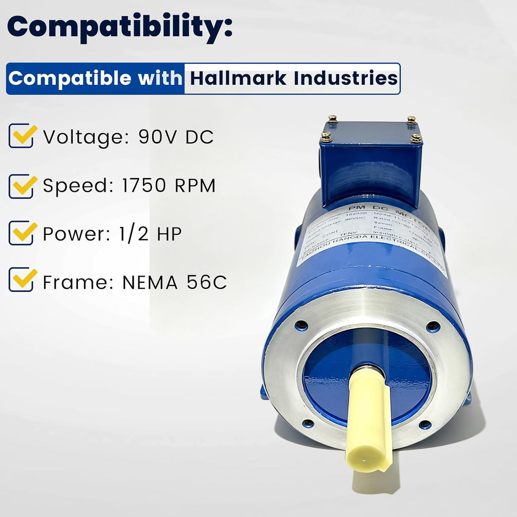 MD0505C 1/2HP 56C Frame DC Motor Fit for Hallmark Industries