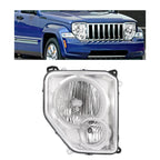 Headlight Assembly w/Fog Light Compatible with 08-12 Jeep Liberty