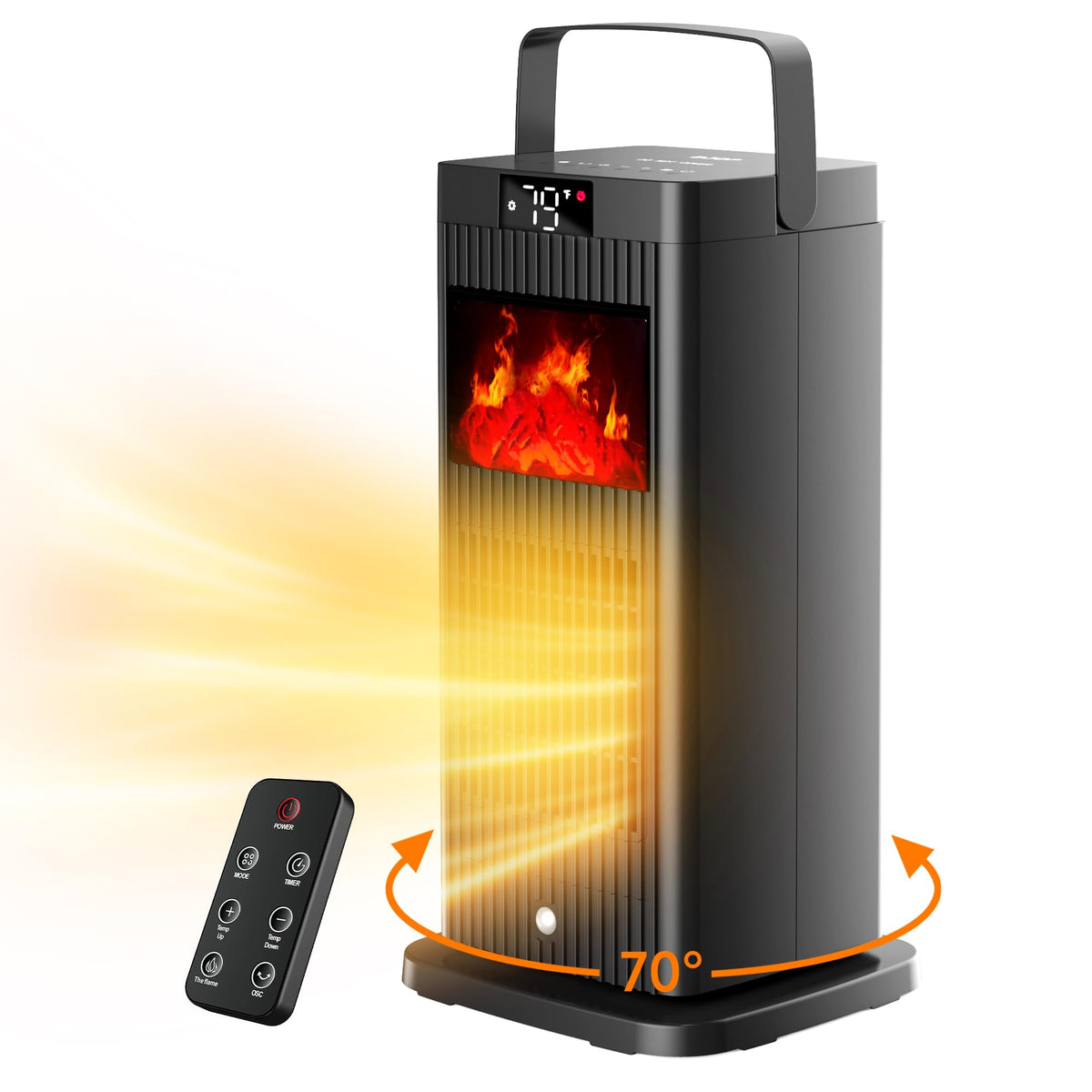 2026 Space Heater 1500W Portable Electric PTC Ceramic