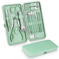 18pcs Manicure Set Pedicure Nail Clippers Set Travel Hygiene Kit Stainless Steel Professional Cutter Care Set Scissor