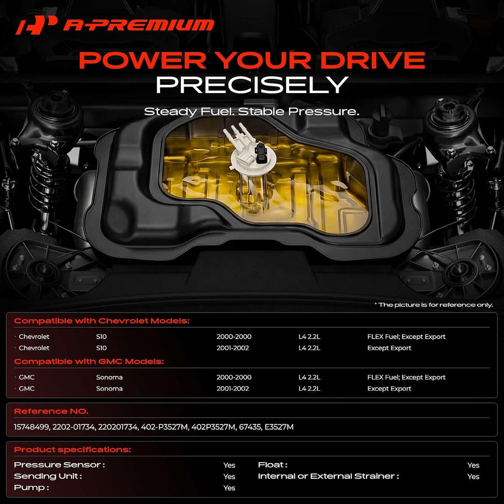 A-Premium Electric Fuel Pump Module Assembly with Pressure Sensor