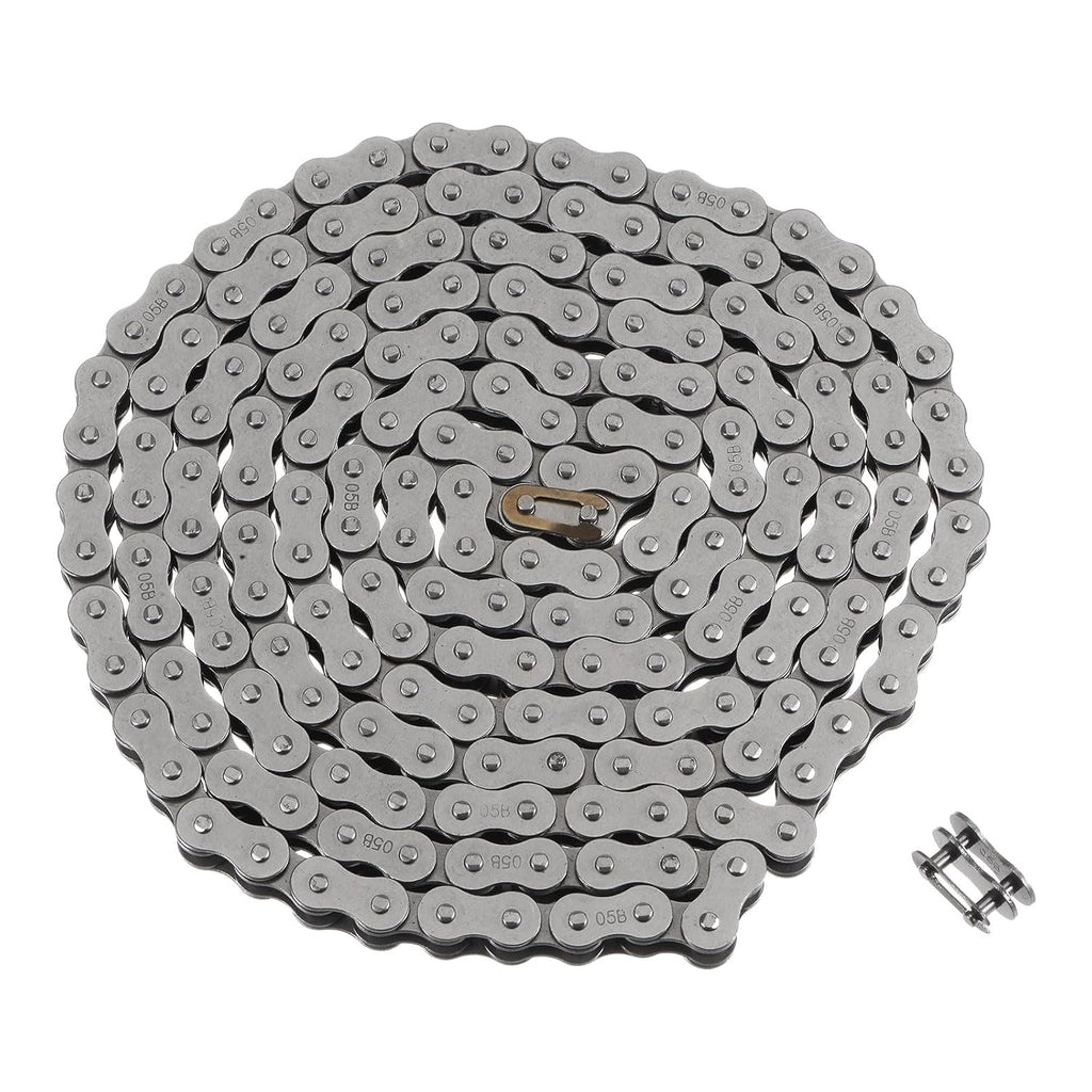 uxcell 05B Metric Standard Roller Chain, 5 Feet Carbon Steel Chains 8mm