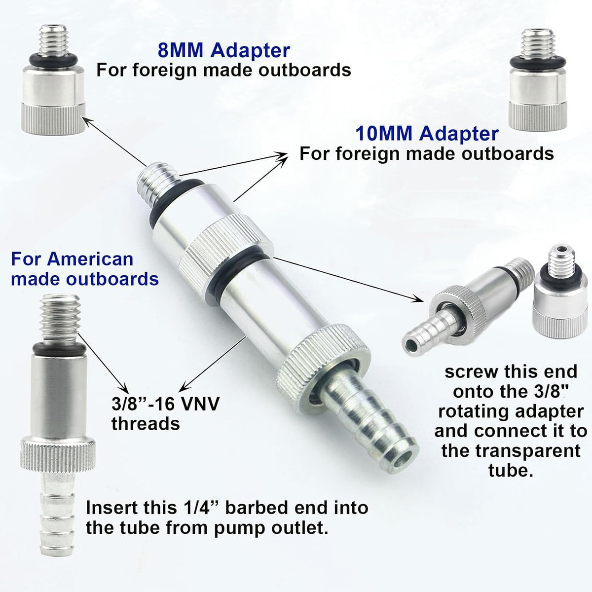 Lower Unit Gear Oil Pump for Standard Quart Bottles