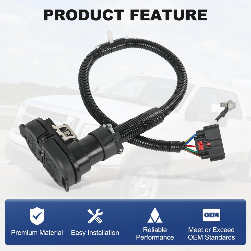 Trailer Hitch Tow Wiring Connector Harness Kit Compatible with Ford F-150