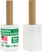 5" x 1000' Industrial Strength Stretch Wrap with Extended Handle, Pack of 2