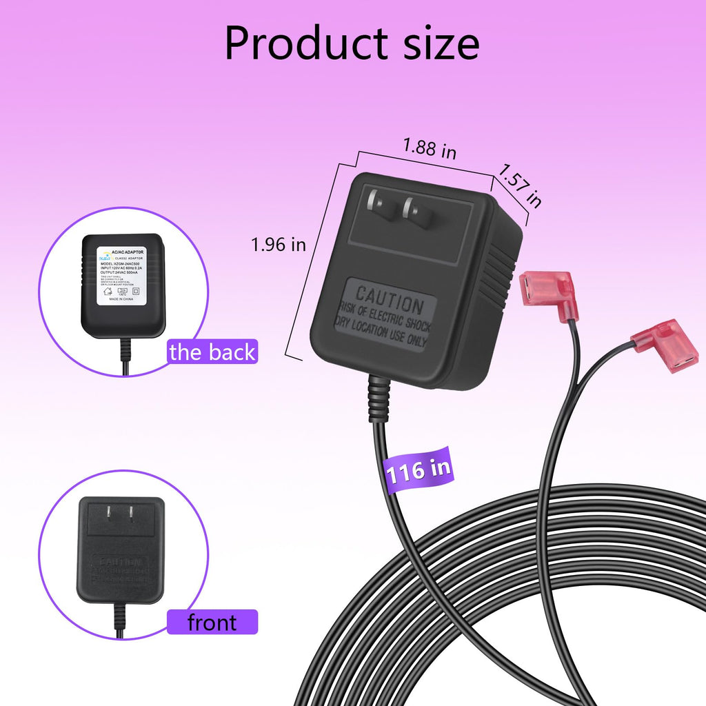 24V AC Power Adapter Transformer for Water Softener Part # 7275907