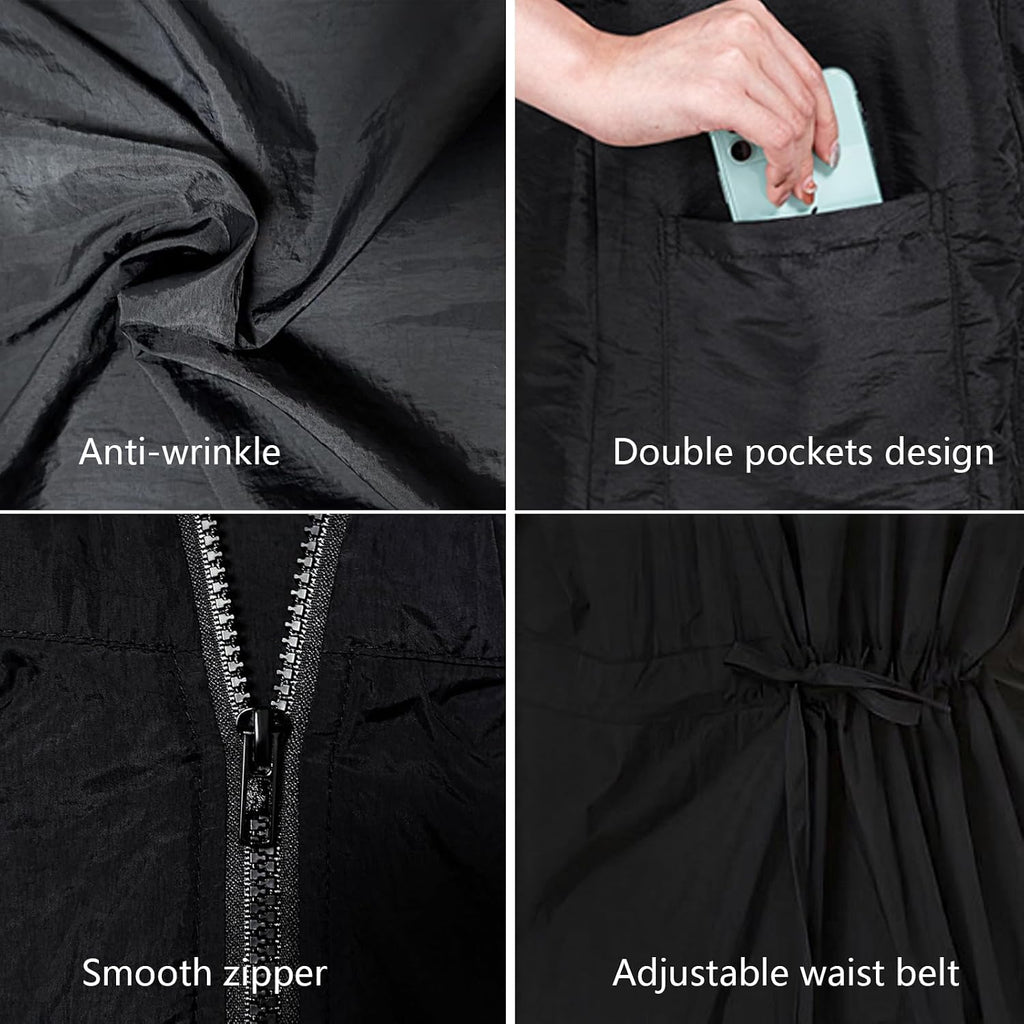 Grooming Smock Waterproof Workwear Barber Jackets for Women Men, Nylon Professional Dog Groomer Smock Barber Apron