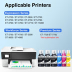 Compatible Ink Refill Bottles Replacement for Epson 502 Ink 6 Pack