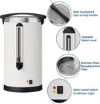 80 Cup Commercial Coffee Urn, 12L Stainless Steel