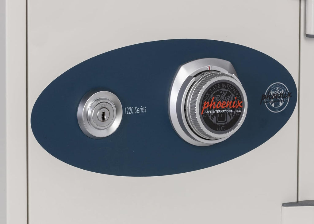 Olympian 1-Hour Fire Rated Fireproof Safe - Dual Control Dial and Key Lock - Bolt-Down Kit Included - For Home or