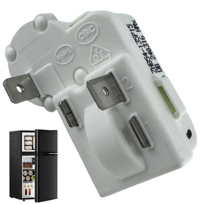 2Pin Refrigerator Overload Protector PTC Starter Relay Compressor | Fits Danby, Haier, Midea mini fridge and freezer