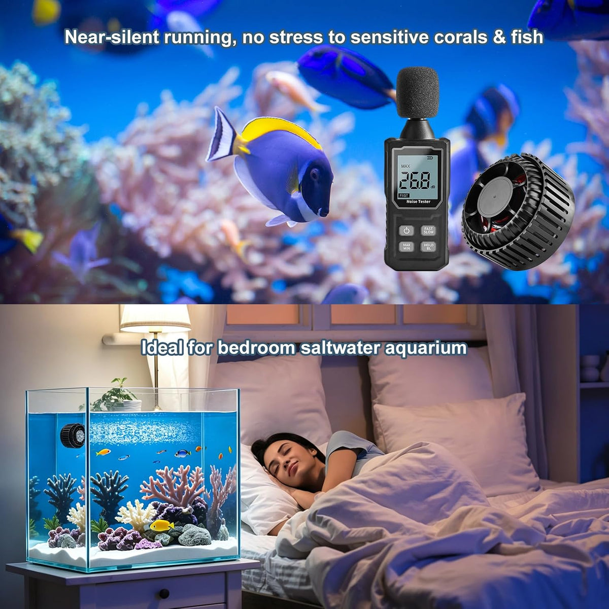 4250GPH DC24V Aquarium Wave Maker with Adjustable Controller