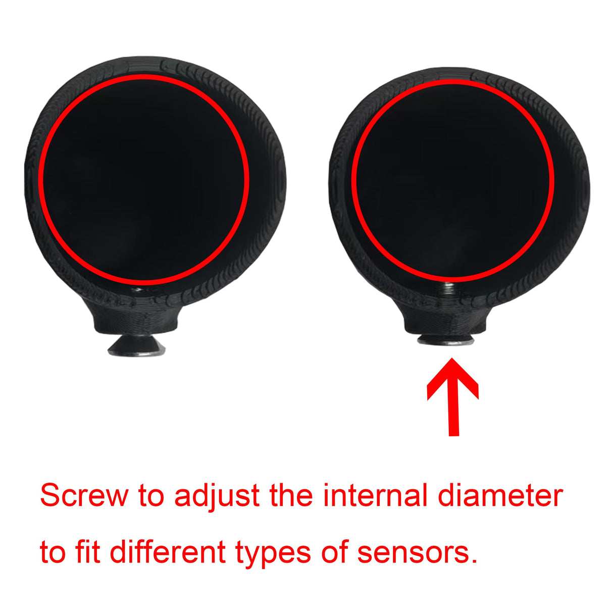 Garage Door Sensor Sun Shade Protector, Compatible with Genie Sensors, 2 Pack, Black