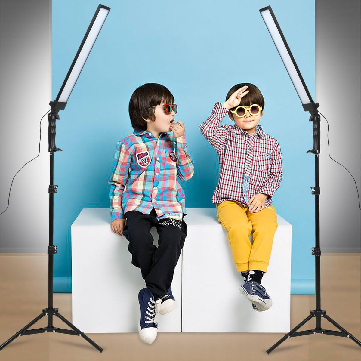 Photography Lighting, Handheld Wand LED Photo Studio Video Light | Adjustable Stick Kit with Stand Tripod and Bag for