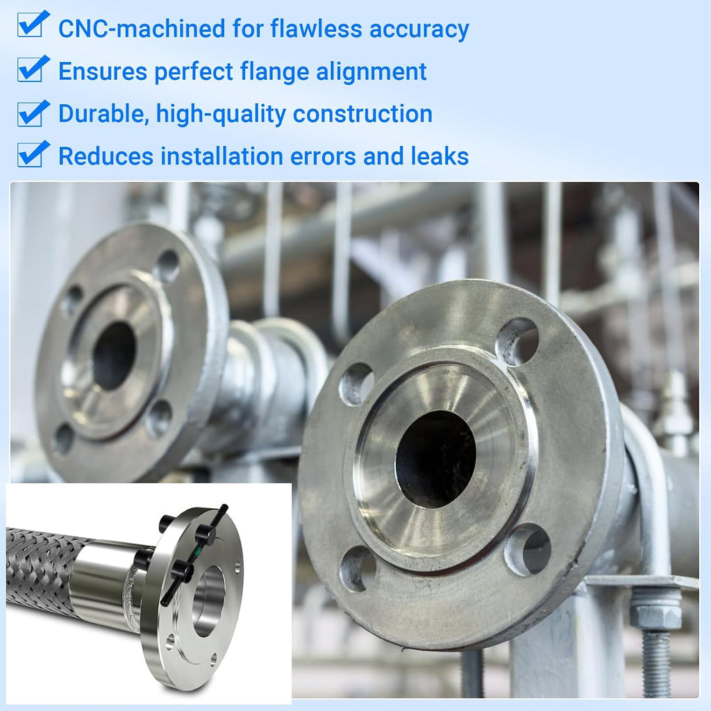 Flange Aligner Will Fit Flanges with Holes From 1/2” to 1-7/16” Diameter Threaded Pipe Flange Leveler