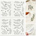 29Pcs Wildflower Vine Water Soluble Hand Sewing Stabilizers