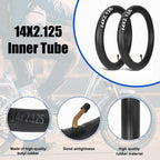 2 Pack 14x2.125 Bike Inner Tube for Jetson Bolt Pro Replacement Bicycle Tubes with Angled Valve Stem for Gotrax Electric Scooters E-Bike and 14-Inch Bike 14x1.75 14x1.9 14x1.95 14x2.0 14x2.10 14x2.125