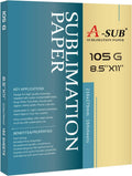 Sublimation Paper 8.5x11 Inch, 105gsm, 150 Sheets | Compatible with Inkjet Sublimation Printer