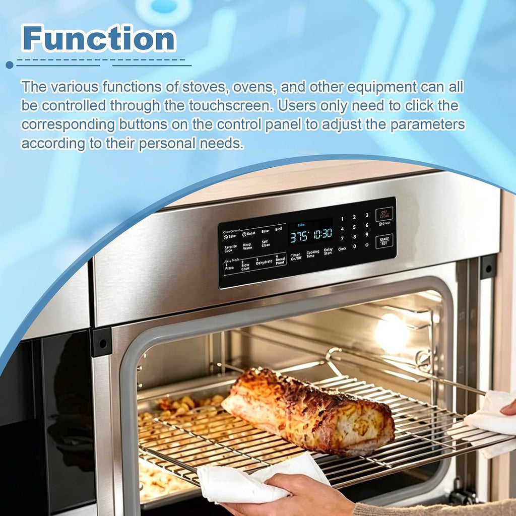 DG34-00027D Stove Touch Control Panel Is Compatible With Samsung Gas Stoves NX58H5600SS/AA NX58H5600SS/AC NX58M5600SB/AA NX58R5601SG/AA NX58T5601SB/AA，And Can Replace DG34-00027D