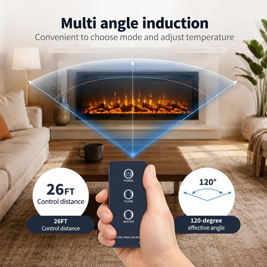 New Replacement Remote Control for Twin Star Duraflame Fireplace Heater | 28EF020GRA 33EF020GRA DFS-760-1 23EF010GRA