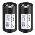 PATIKIL Motor Start Capacitor, 2 Pack 124-149uF/Mfd 125V 50/60Hz CD60 Run Capacitor for Electric Motor Starts