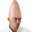 Halloween Cone Bald Head, Latex Bald Wig Cap for Men Woman Adult Kid, Boy Girl Halloween Alien Cosplay Costume