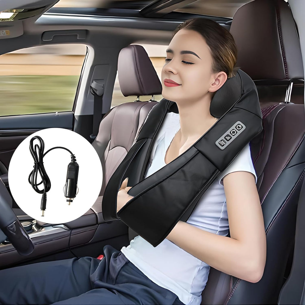 Shiatsu Neck and Back Massager with Heat, Electric Deep Tissue Kneading Neck and Shoulder Massage (NOT Cordless)