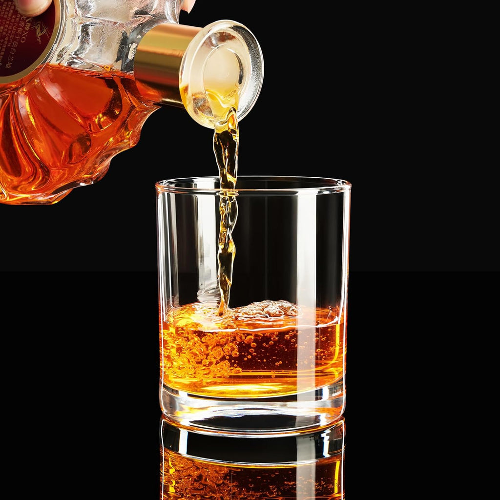 10OZ Whiskey Glasses Set of 2, Old Fashioned Glass for Party