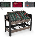3-in-1 Swivel Game Table, 49'' Combo Game Table with Foosball, Pool Billiards & Table Tennis for Adults, Indoor
