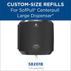 SofPull Centerpull Large Premium Paper Towels, Commercial Bathroom Dispenser Rolls, 567 Sheets Per Roll, 4 Rolls Per