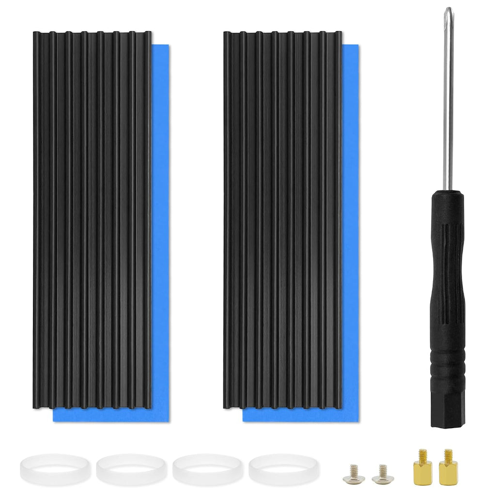 2pcs M.2 SSD Heatsink 2280 SSD NVMe Heat Sink