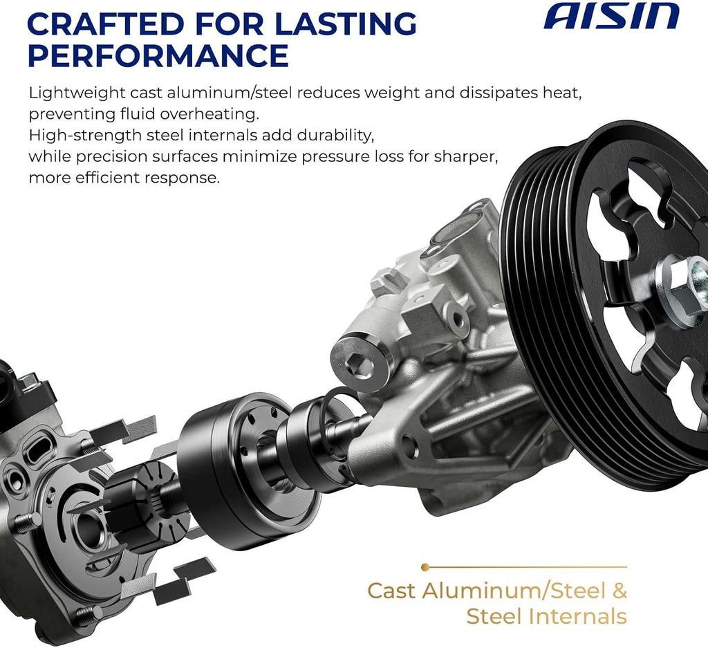 AISIN AFTERMARKET PSPT-00438 Power Steering Pump with Pulley