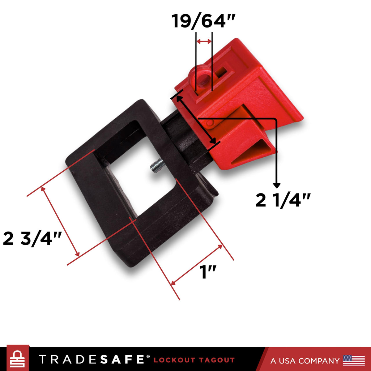 TRADESAFE Circuit Breaker Lockout, 3 Pack Multi-Pole Breaker Lock, XL