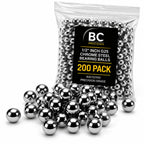 BC Precision 1/2" Chrome Steel Bearing Balls G25 (0.50"), 200 Pack
