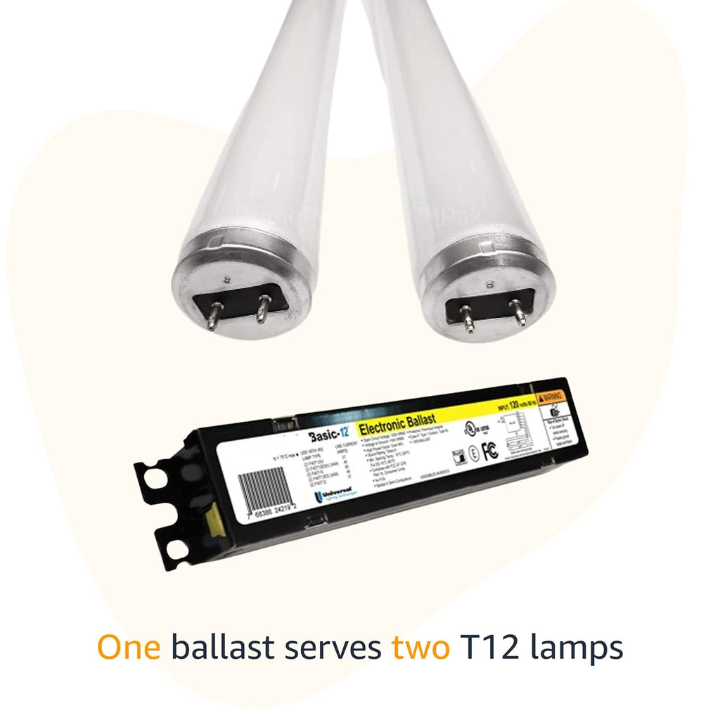Universal Lighting Technologies B234SR120M-A000I Electronic Ballast, Fluorescent, T12, 2-Lamp, 120V, Black