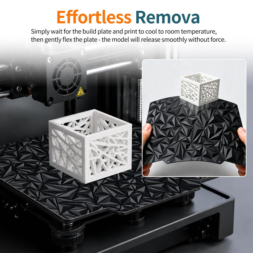 Upgraded 300x300mm Build Plate Pei Smooth/Textured PEO+PEI Sheet Dual-Sides Spring Steel Magnetic Flexible Heated Bed