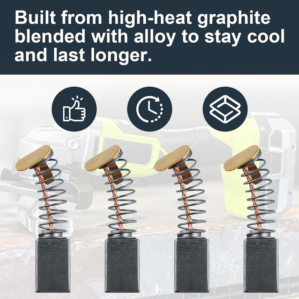 039028007035 Carbon Brush for Ryobi Angle Grinder - 4 Pack