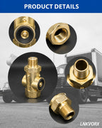 2 Pack 800333 QR-L Quick Release Valve, 1/2 in NPT, Compatible with Bendix