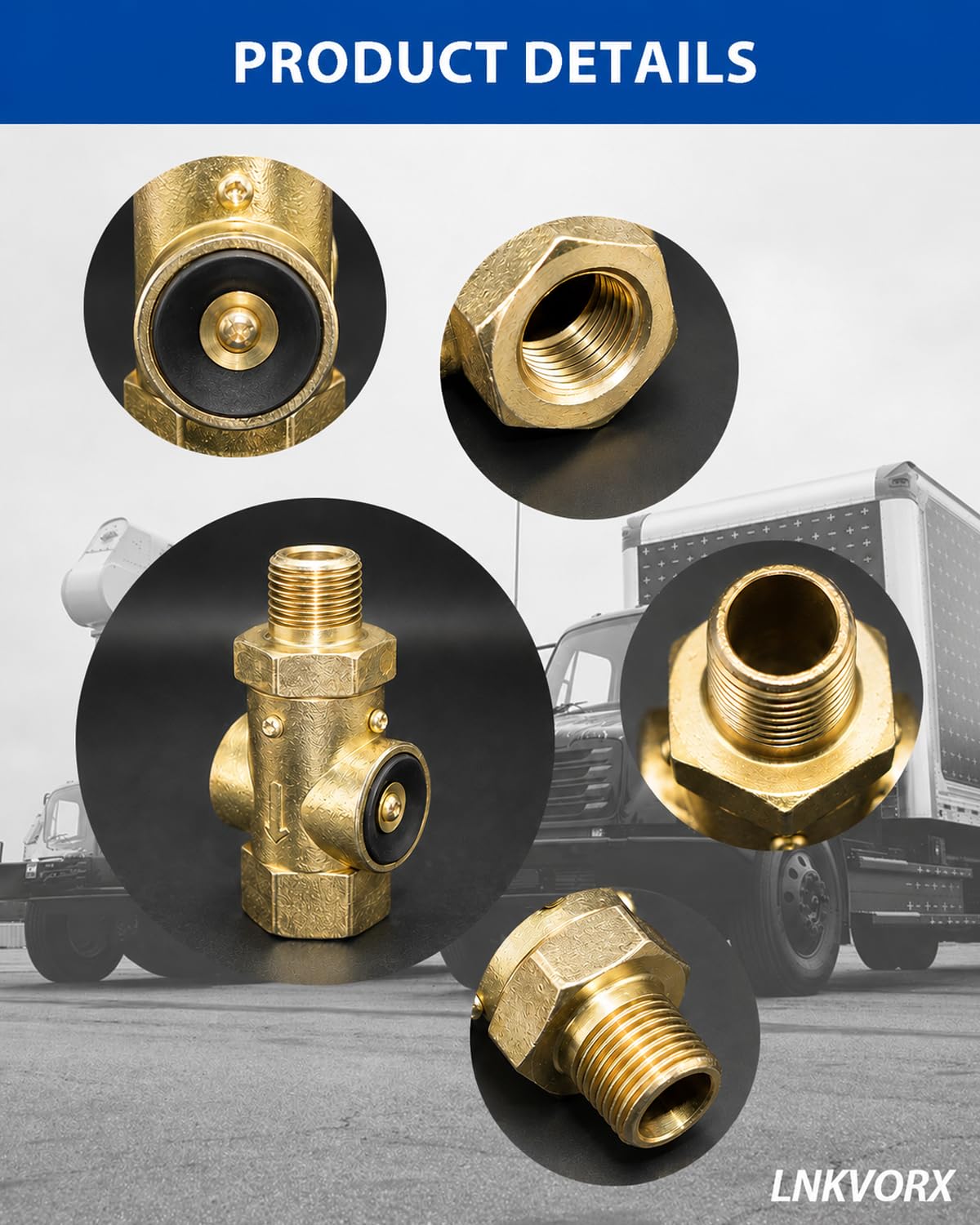 2 Pack 800333 QR-L Quick Release Valve, 1/2 in NPT, Compatible with Bendix