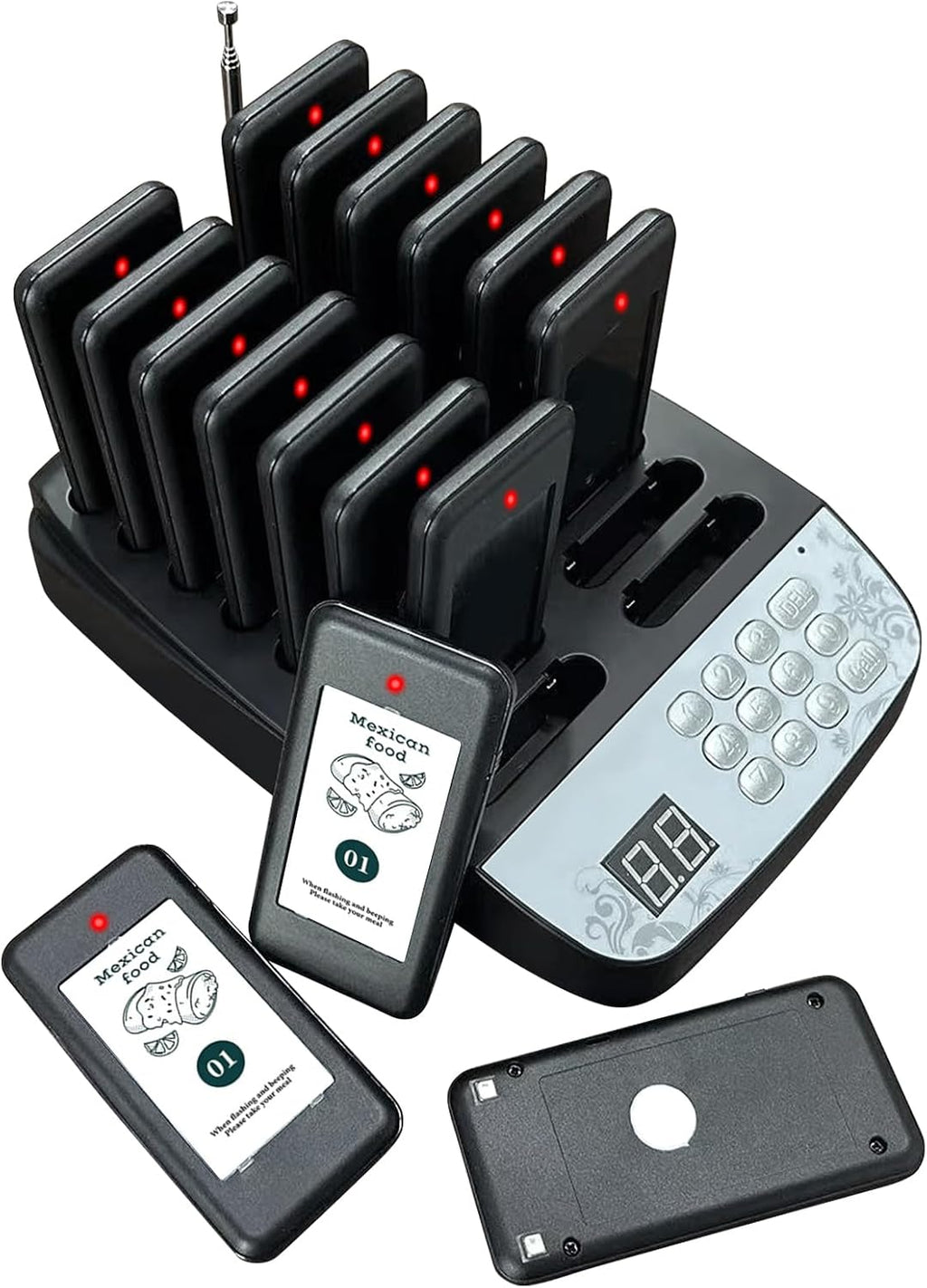 Buzzers for Restaurant, Restaurant Pager System, 16 Pagers