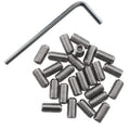 Socket Set Screws DGBRSM 25pcs 10-32 x 3/8" Stainless Steel Allen Head Hex Hexagon Socket Set Screws Cup Point with Hex Key Wrench