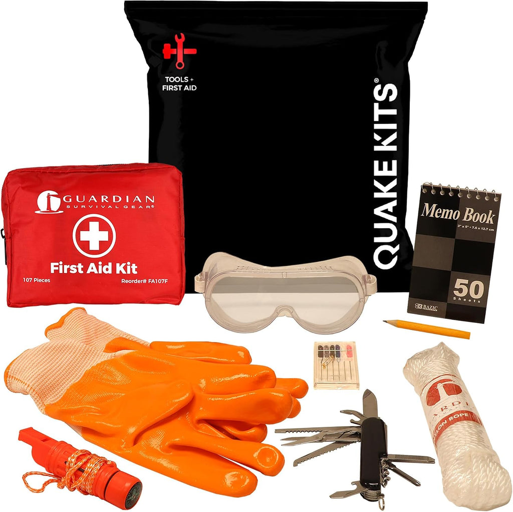 Earthquake Emergency Kit, Go Bag Emergency Backpack, Survival Kits for Disaster Preparedness, 72 Hour Food, First