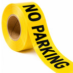 No Parking Tape | Yellow Caution Tape Roll 4-Pack, 656 Ft Each