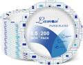 8.5 Inch Disposable Paper Plates, 200 Count Disposable Plates