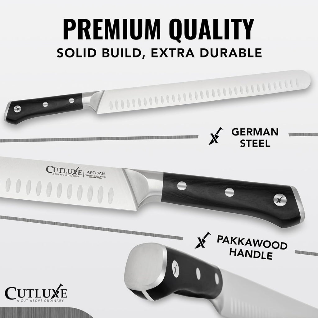 Carving Knife Set, Brisket Slicing & Boning Knife for Meat & BBQ