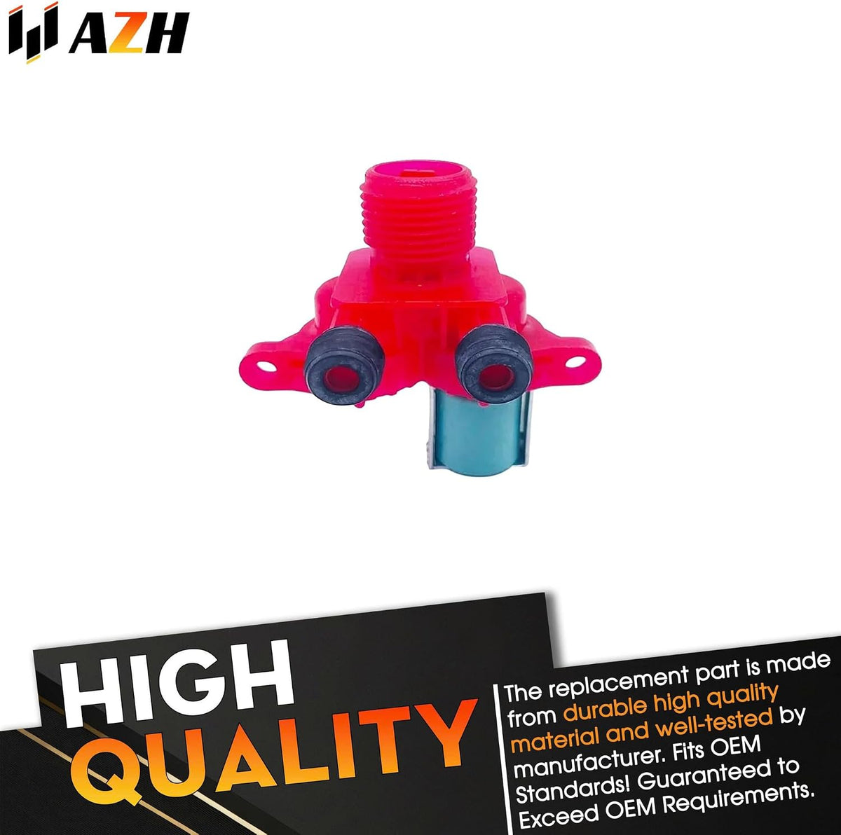 Hot Water Valve Replacement For Whirlpool 2DWTW5500XW0 2DWTW5500XW1 WTW5500BW0 WTW5500XL0 WTW5500XL1 WTW5500XL2 WTW5500XW0 WTW5500XW1 WTW5500XW2 WTW5500XW3 WTW5550XW0 WTW5550XW1 Washer