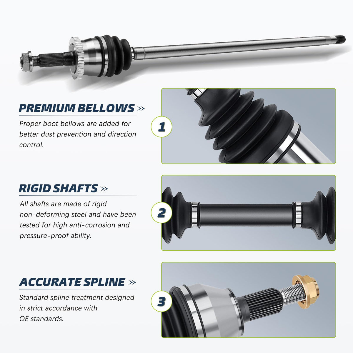 NXTRIP CV Axle Front Right Compatible with 1999-2004 Jeep Grand Cherokee