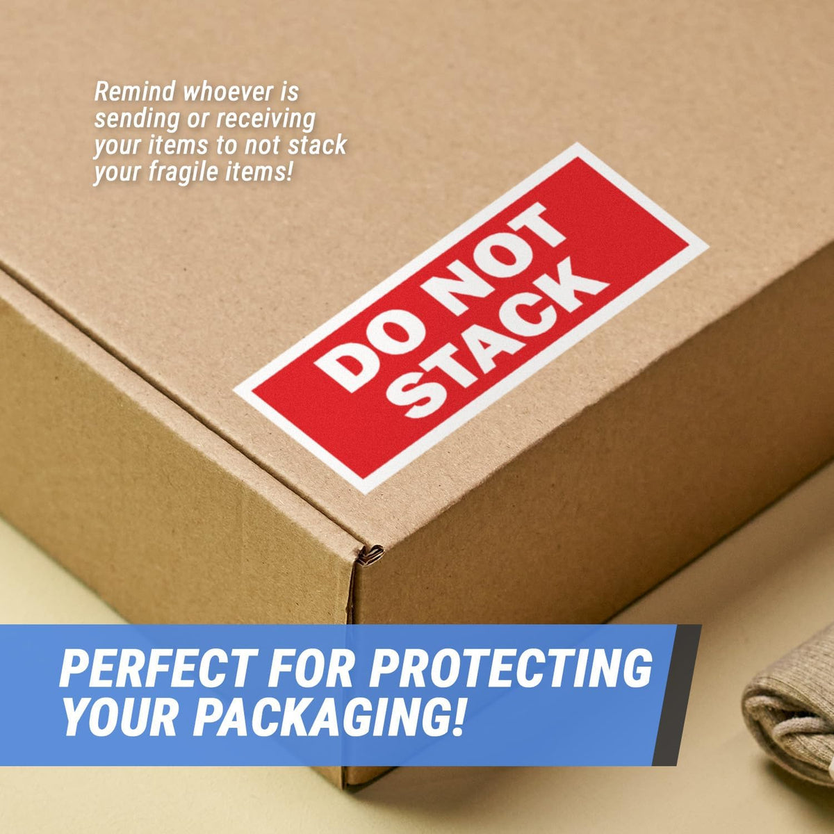 Do Not Stack Labels, 2 x 3 inch, Fluorescent Pink, 600 Count