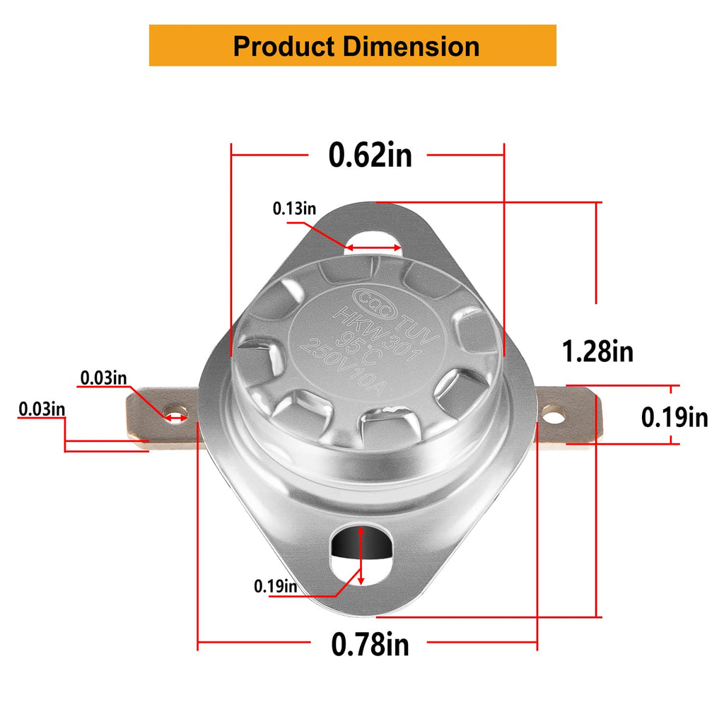 37022 Limit Switch for Atwood Hydroflame RV Furnace 190℉